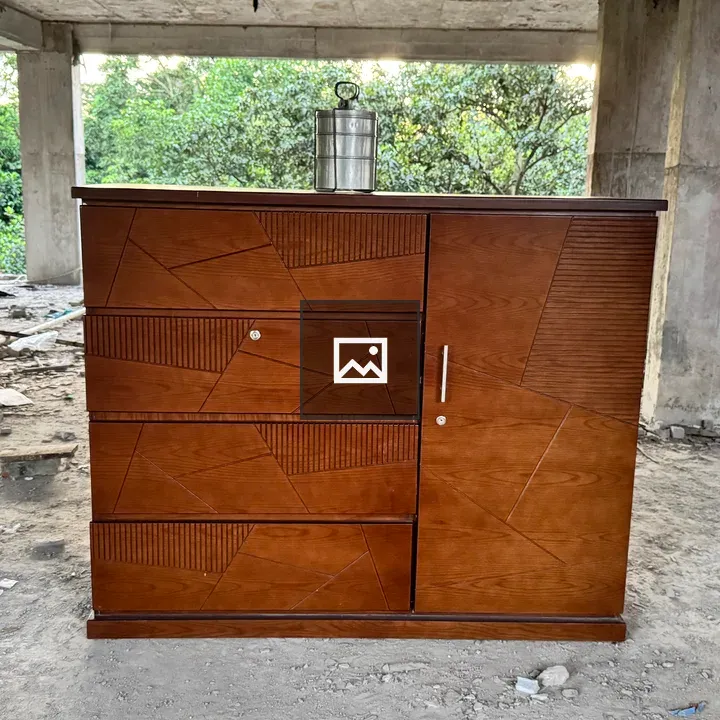 Wooden storage cabinet exterior
