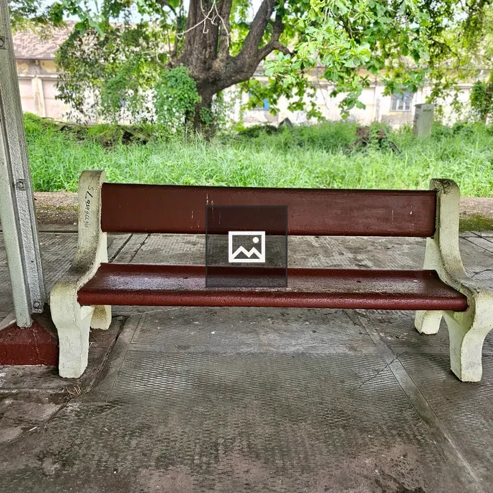 Bench under canopy at Cochin Harbour Terminus