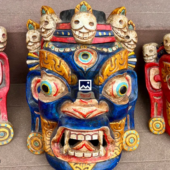 Trio of Colorful Masks