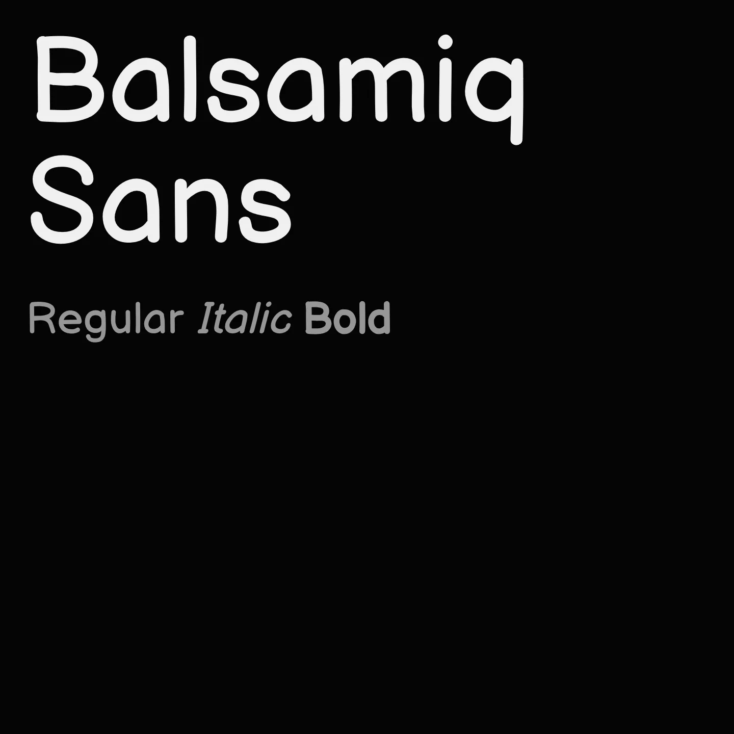 Balsamiq Sans