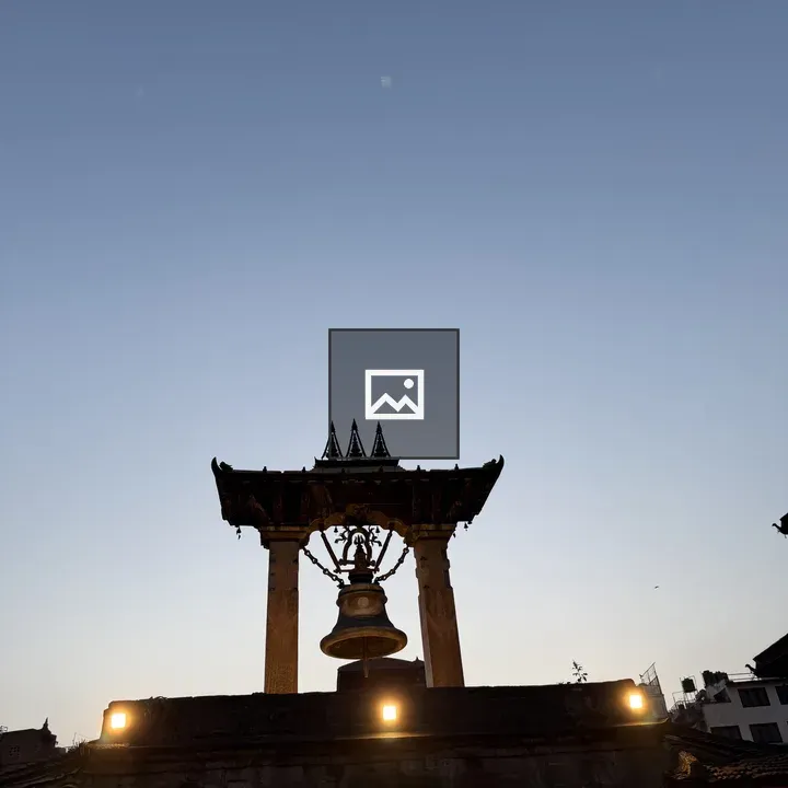 Historic bell tower at dusk