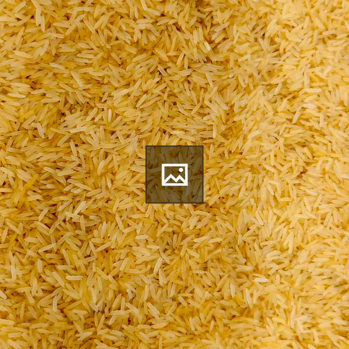 Golden basmati rice in market