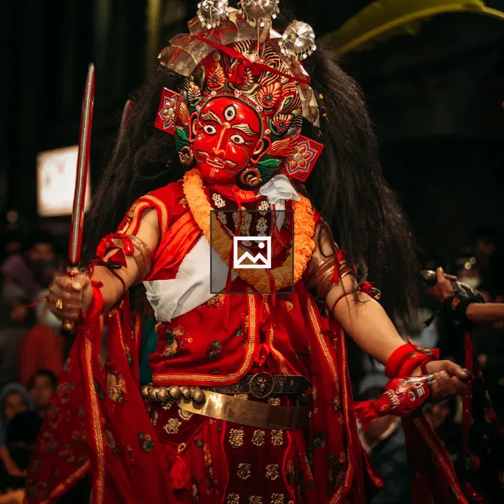 Divine Depiction of Kaal Bhairav