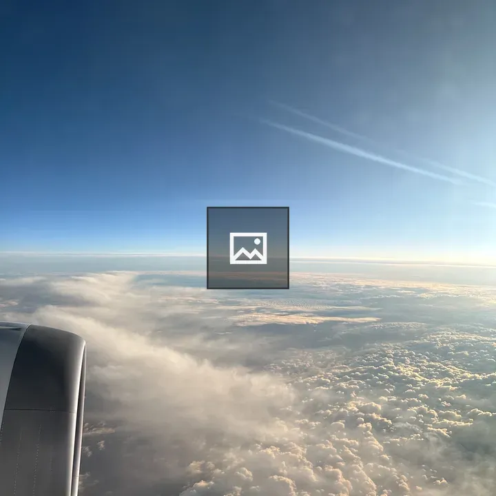 Airplane Window View