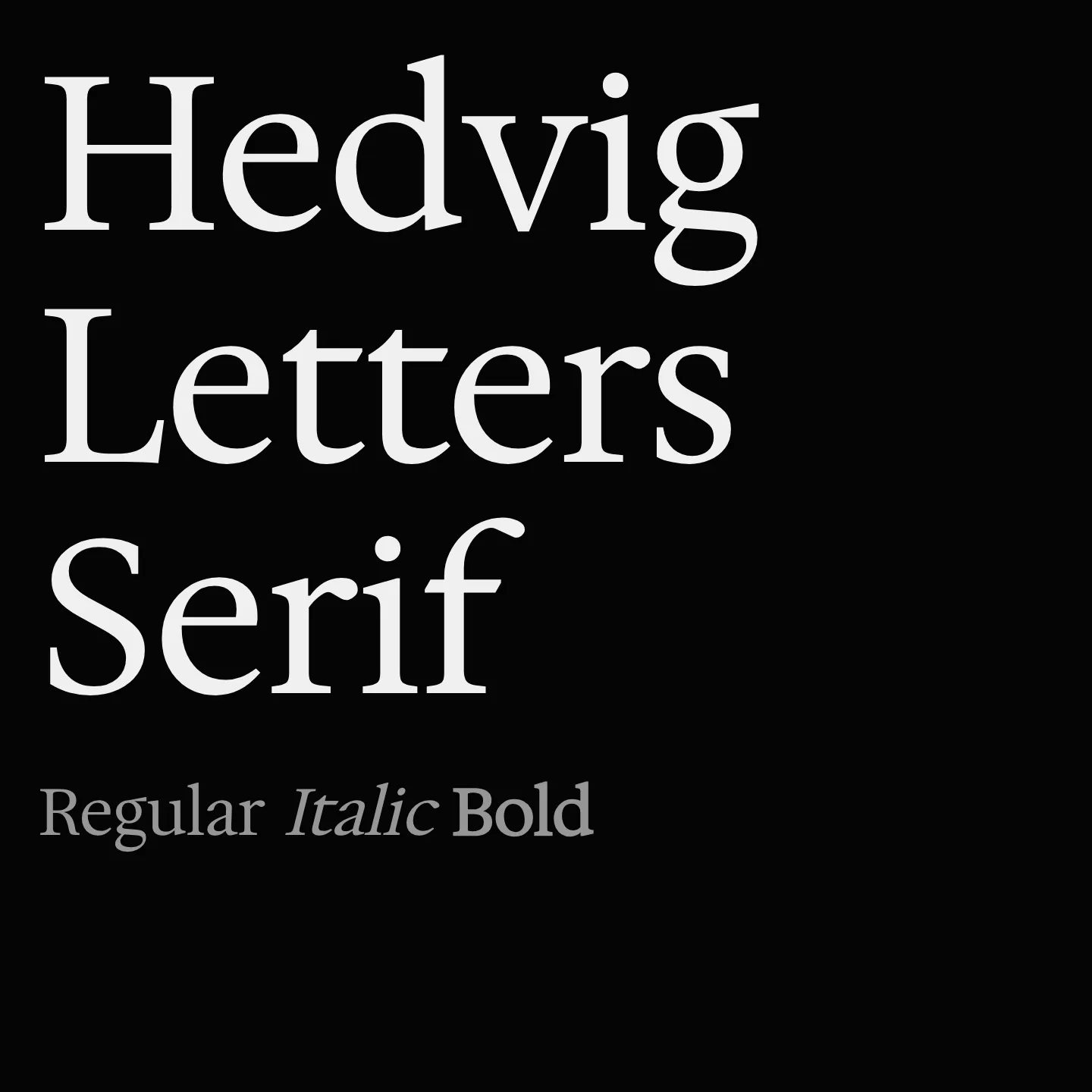 Hedvig Letters Serif