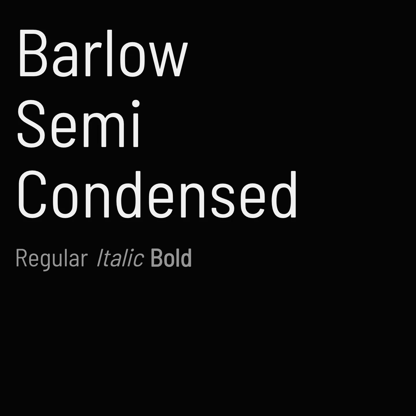 Barlow Semi Condensed