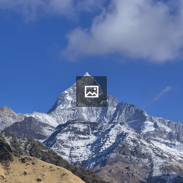 Fishtail Peak Snow Scene