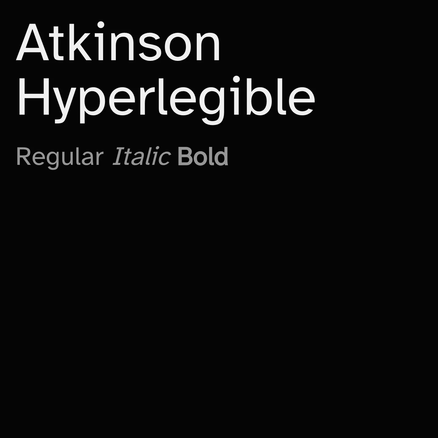 Atkinson Hyperlegible