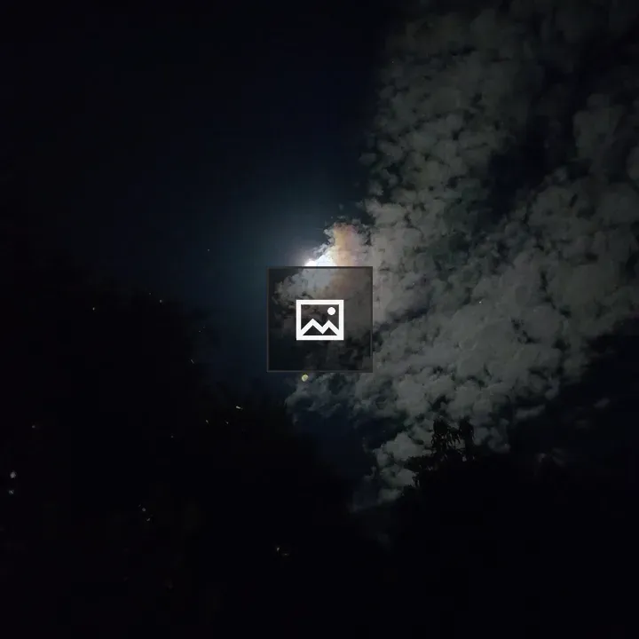 Moonlit night sky over Bangladesh