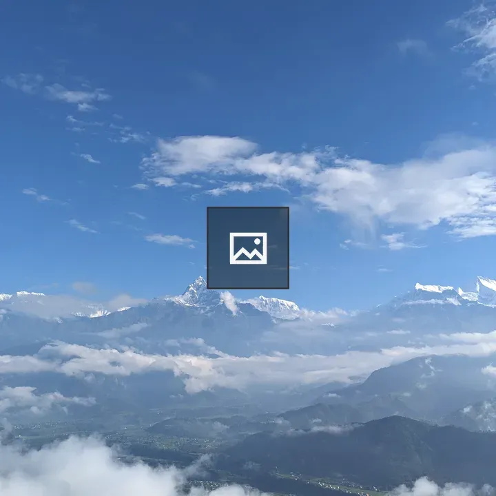 Sarangkot Mountain Range Aerial View