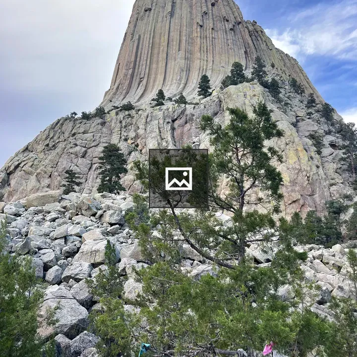 Towering rock formation