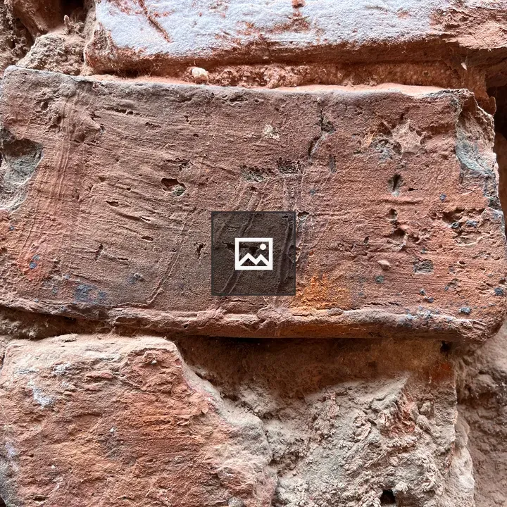 Old brick wall close-up
