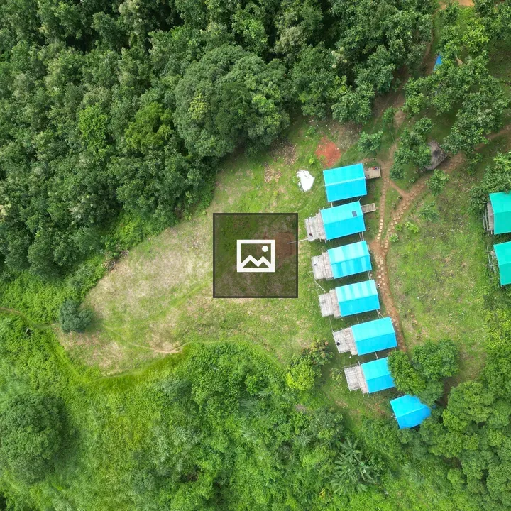 Aerial Resort View in Hill Station