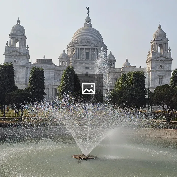 Victoria Memorial Kolkata fountain