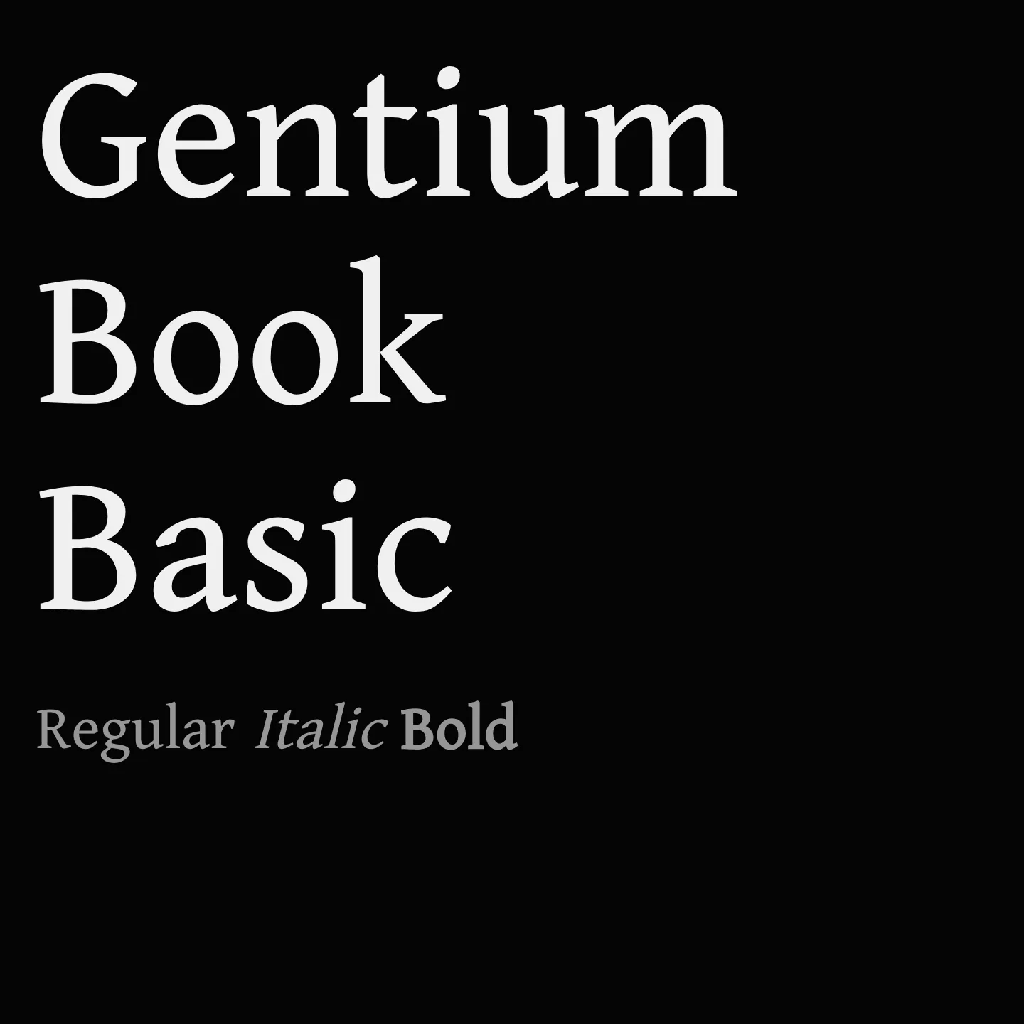 Gentium Book Basic