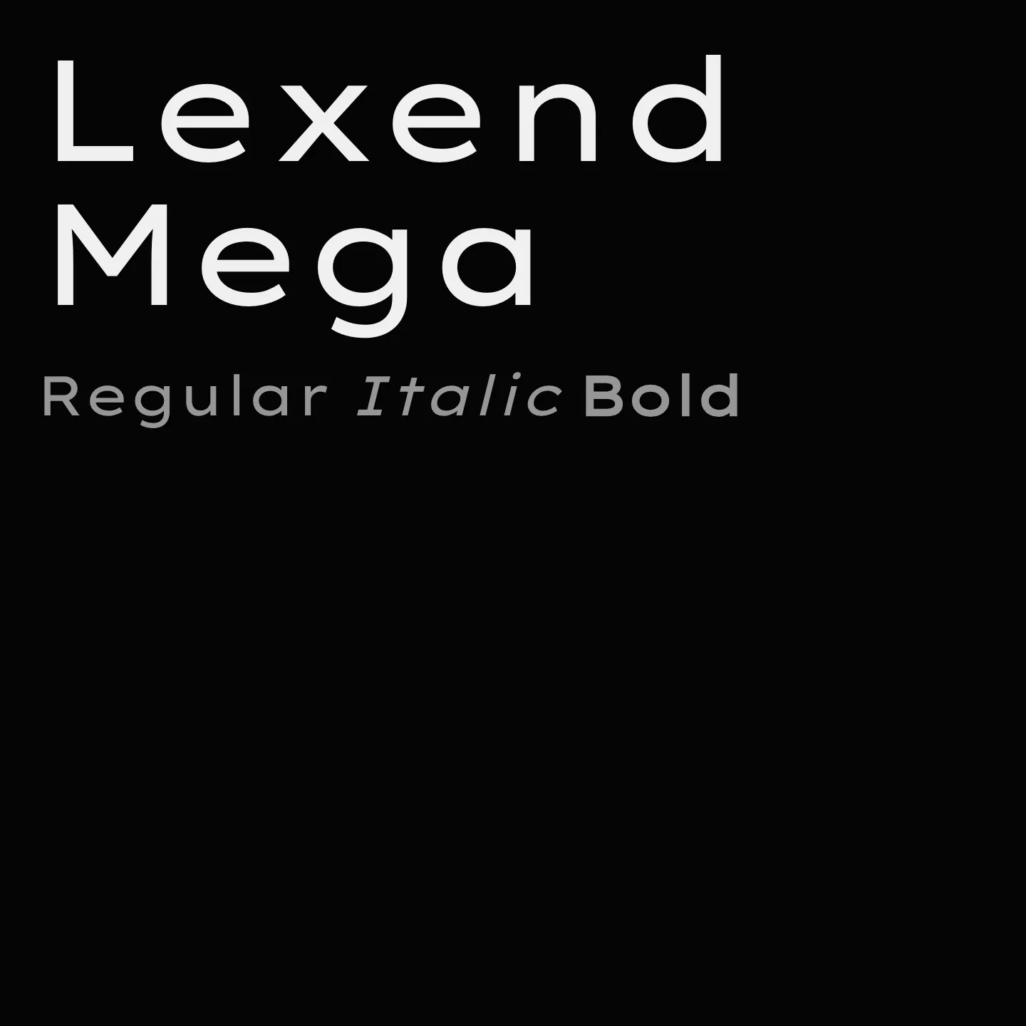 Lexend Mega