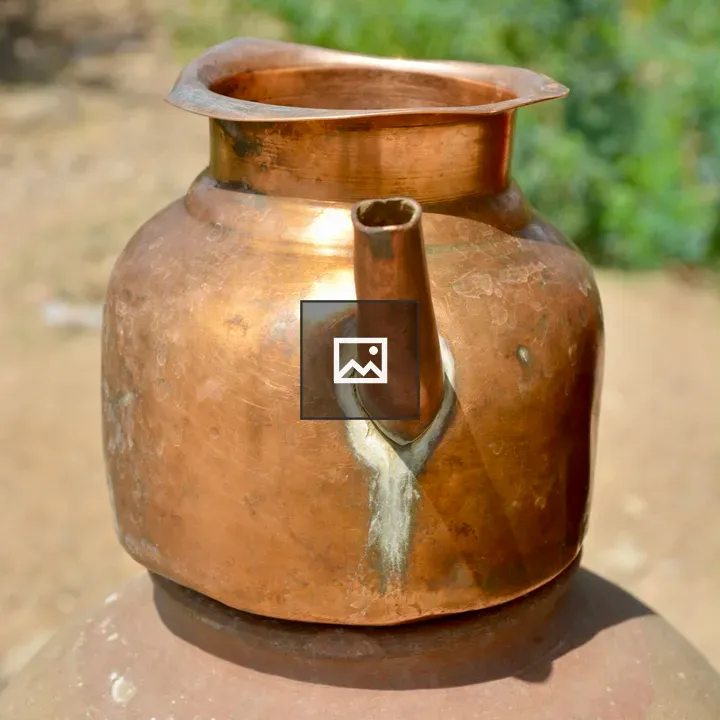 Copper Kettle with Patina