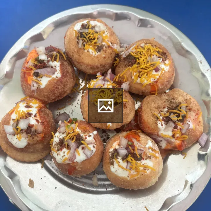 Panipuri on a Steel Plate