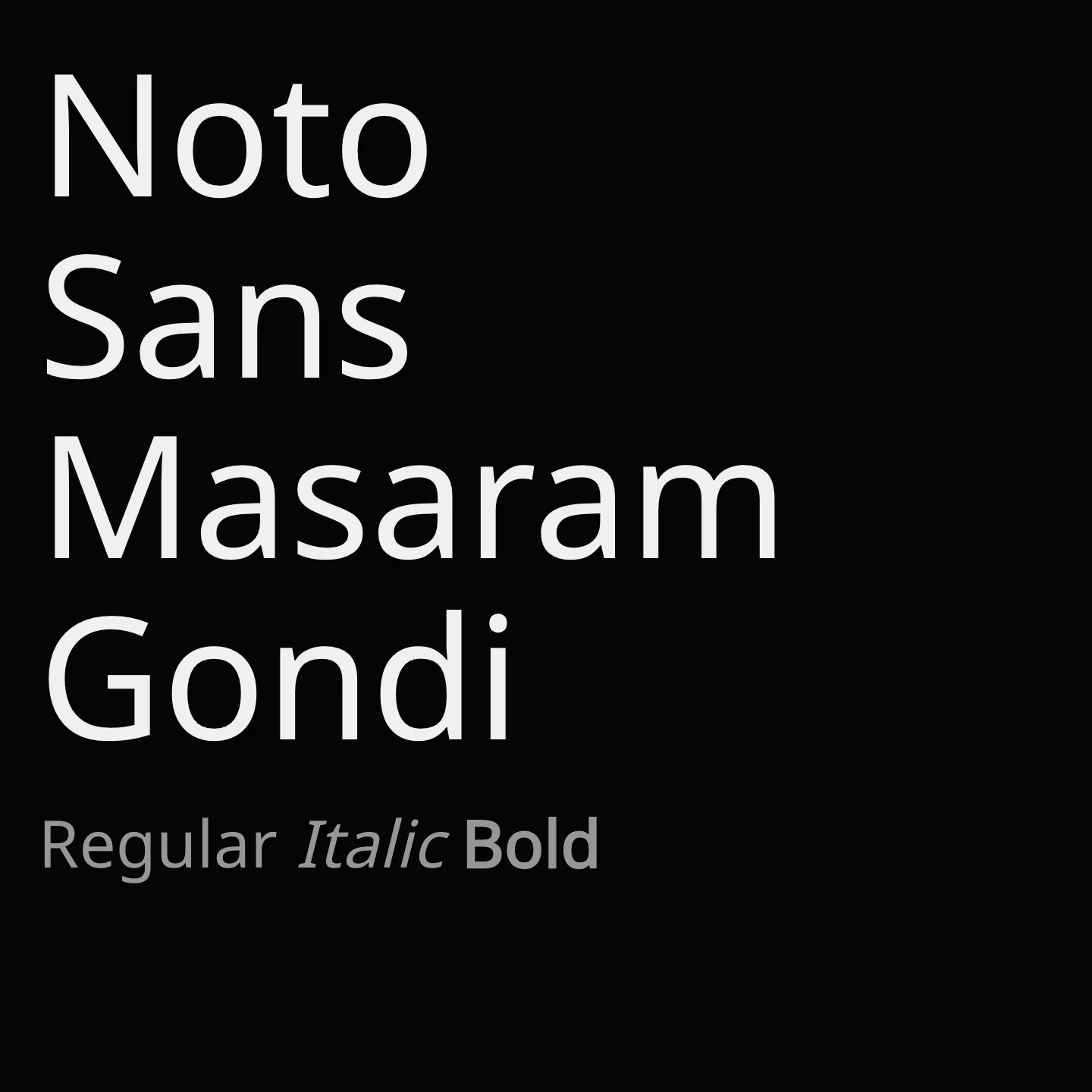 Noto Sans Masaram Gondi