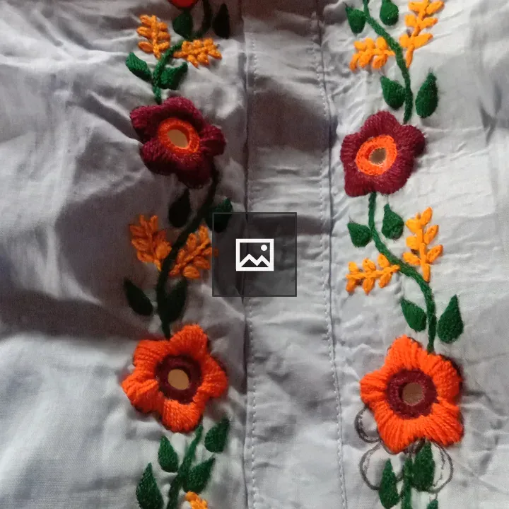 Traditional Sindh design shirtfront