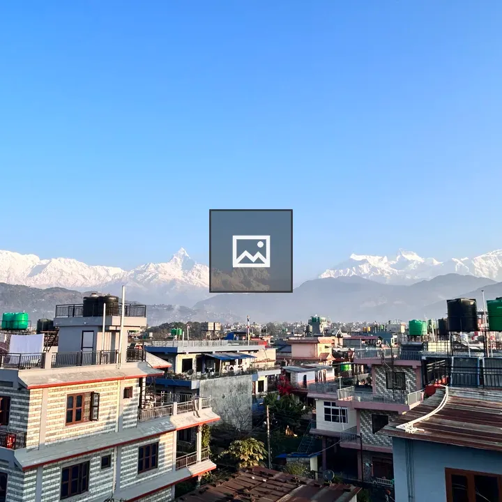 Top of Roof View in Pokhara