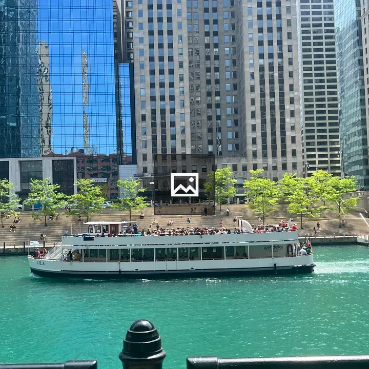 Lila on Chicago River Sightseeing Boat