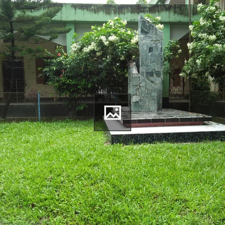 Beautiful sculpture on grounds