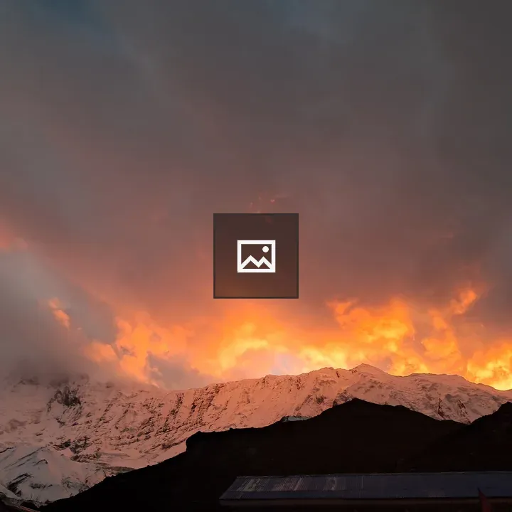 Tilicho Base Camp Sunset
