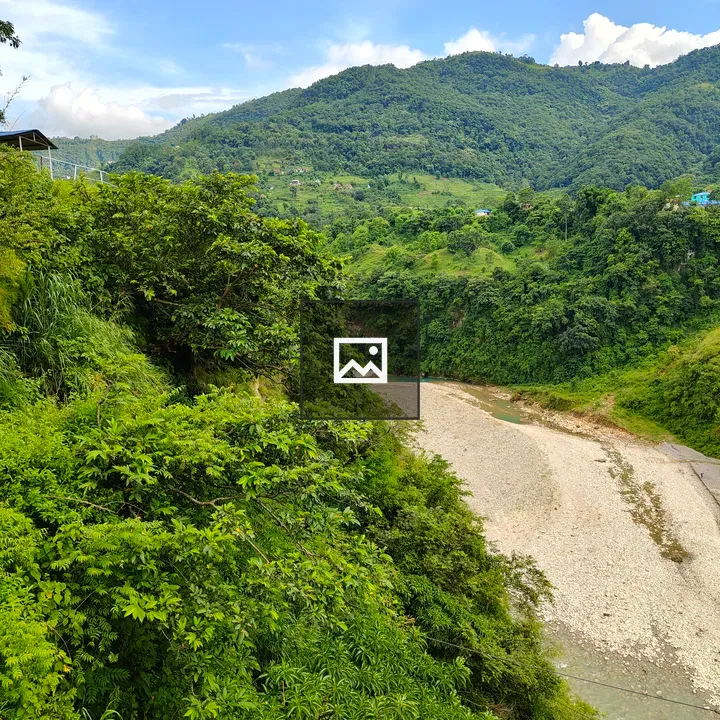 River with Pebble Border Landscape