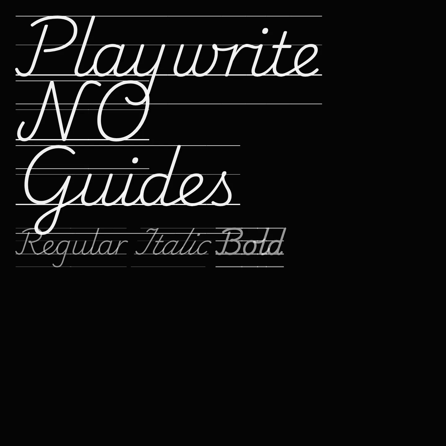 Playwrite NO Guides