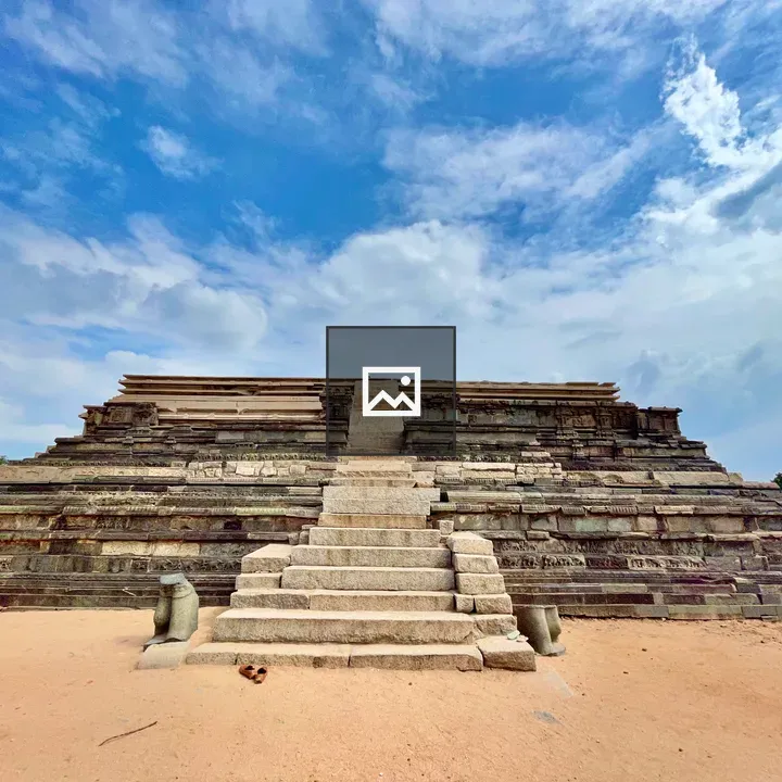 Entrance to royal enclosure ruins, Hampi