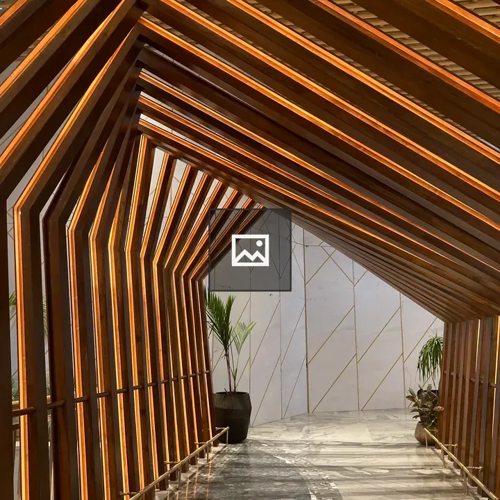 Wooden balcony structure