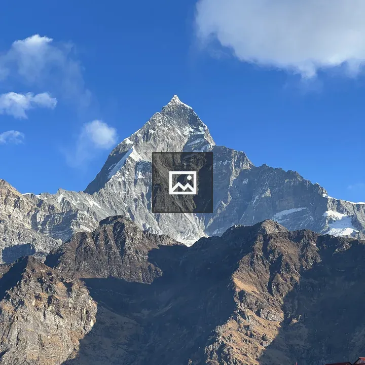 Machhapuchhere Mountain Peak
