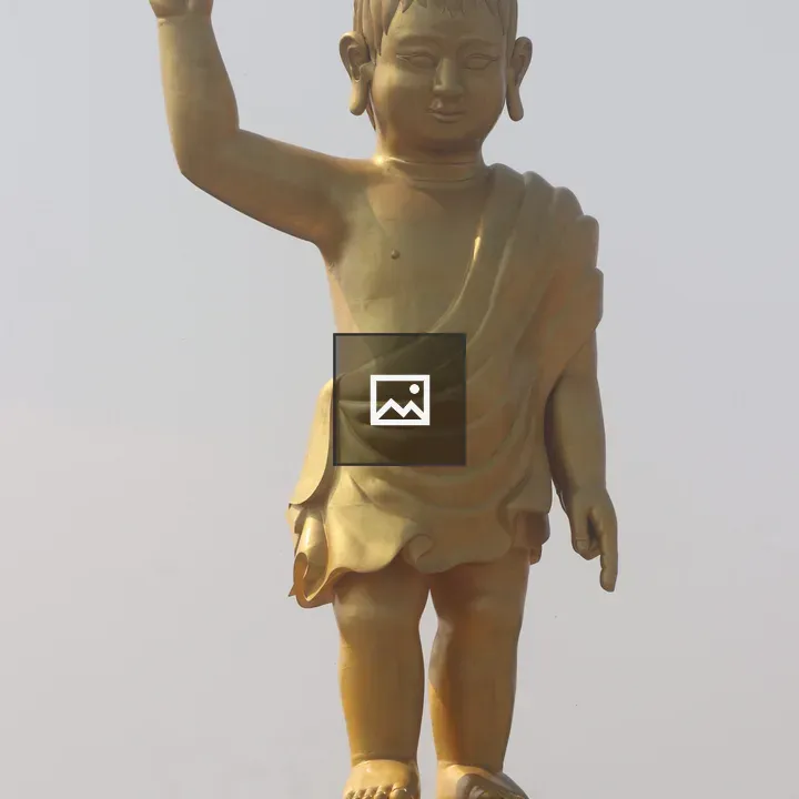 Baby Buddha Statue at Lumbini Temple
