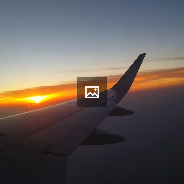 Sunset in Flight Over India