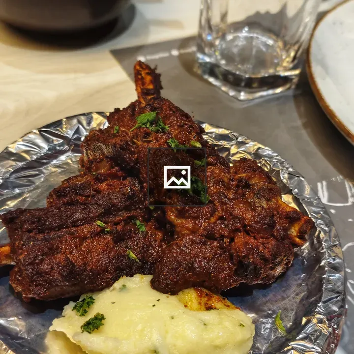 Beef ribs plated dish