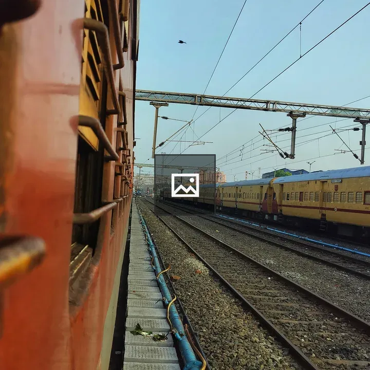View from a Train to the Station
