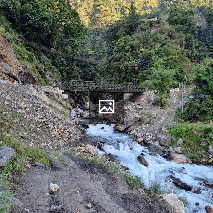 Serene Mountain Landscape with River