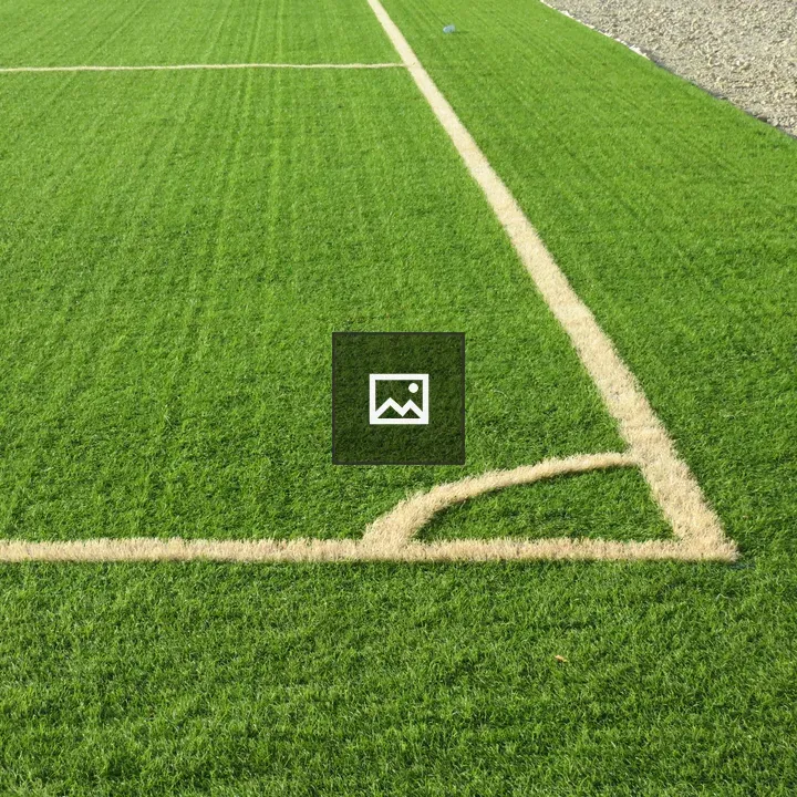 White Corner Line on Green Turf