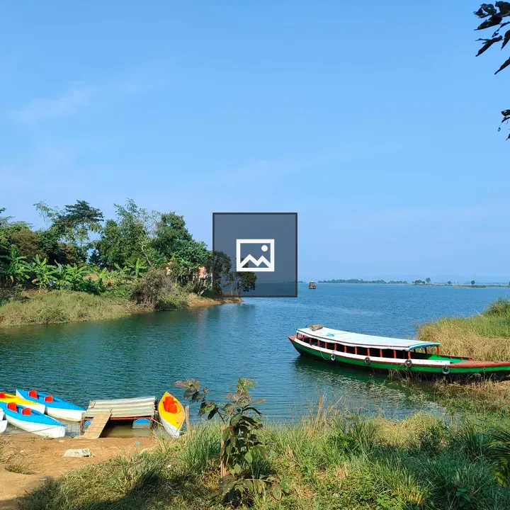 Kaptai Lake Boat Scene