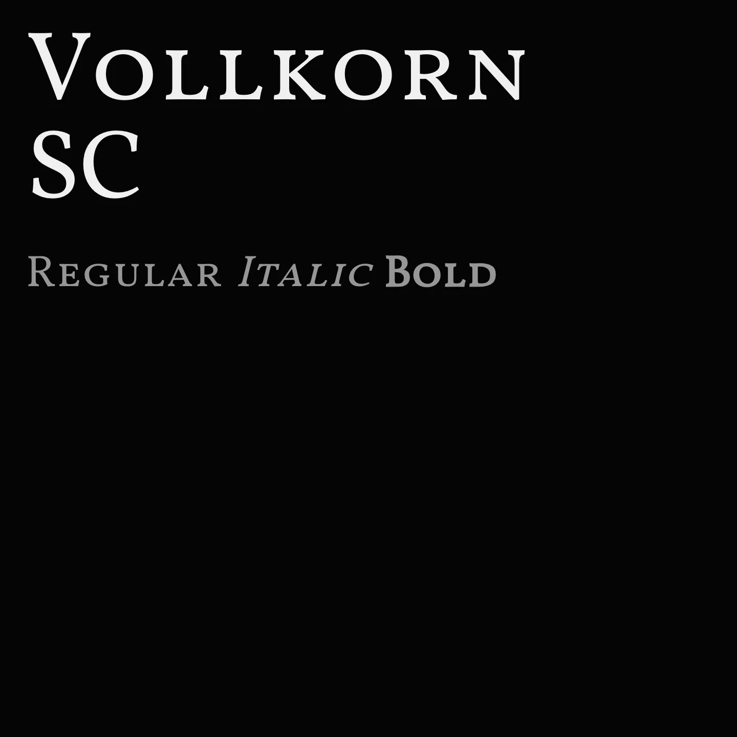 Vollkorn SC