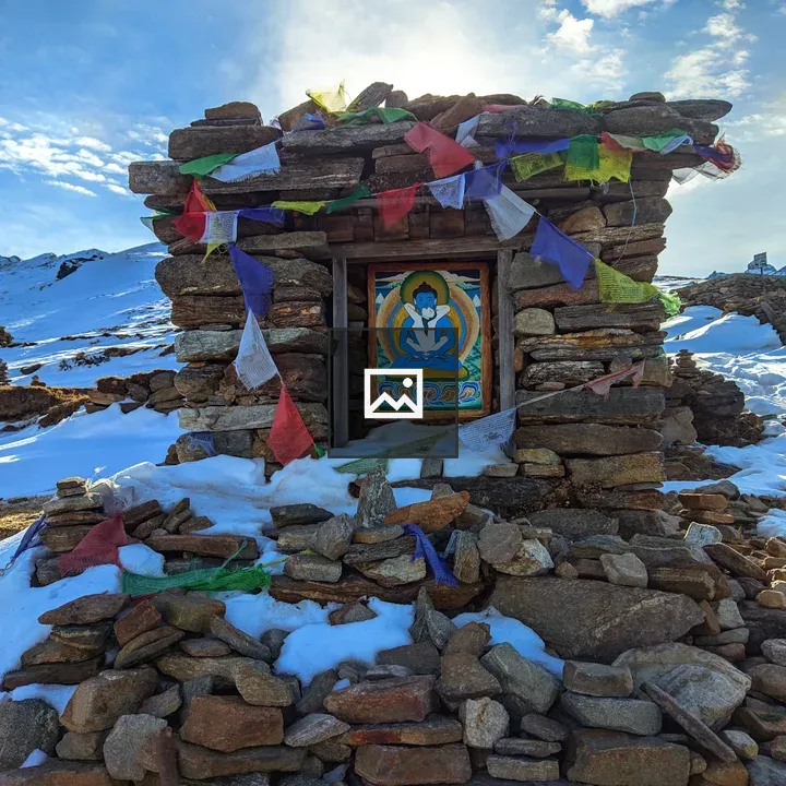 Buddha Shrine in Mountains