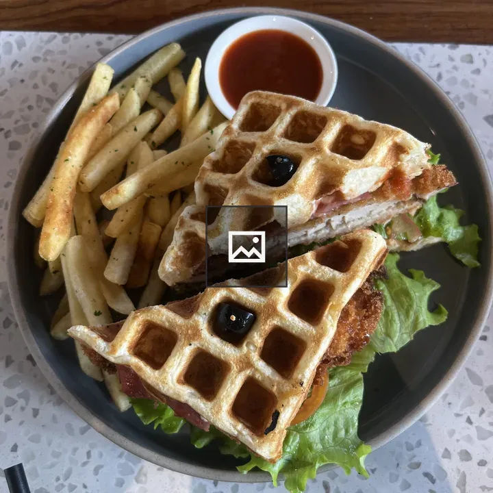 Waffle Sandwich Plate