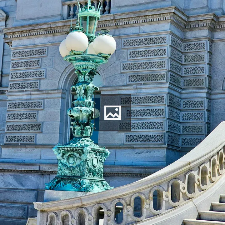 Antique Bronze Lamp Post