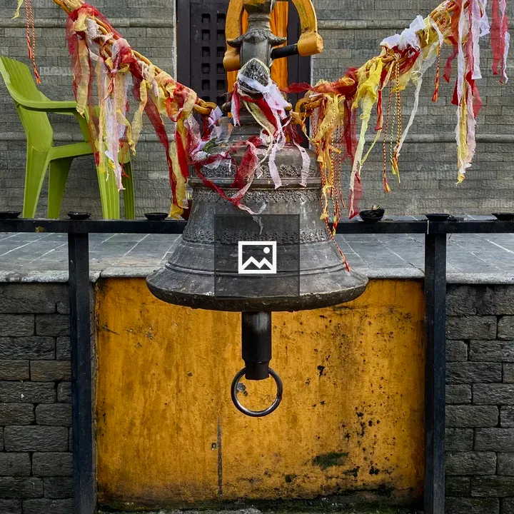 Old metal bell close-up
