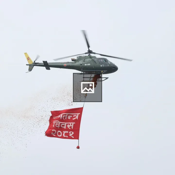 Flag on Nepali Army Vehicle