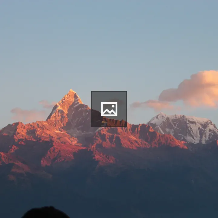 Mountain Peak at Sunrise