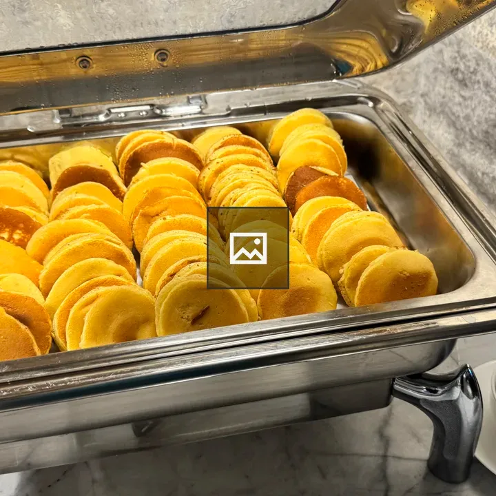 Pancakes on Warming Tray