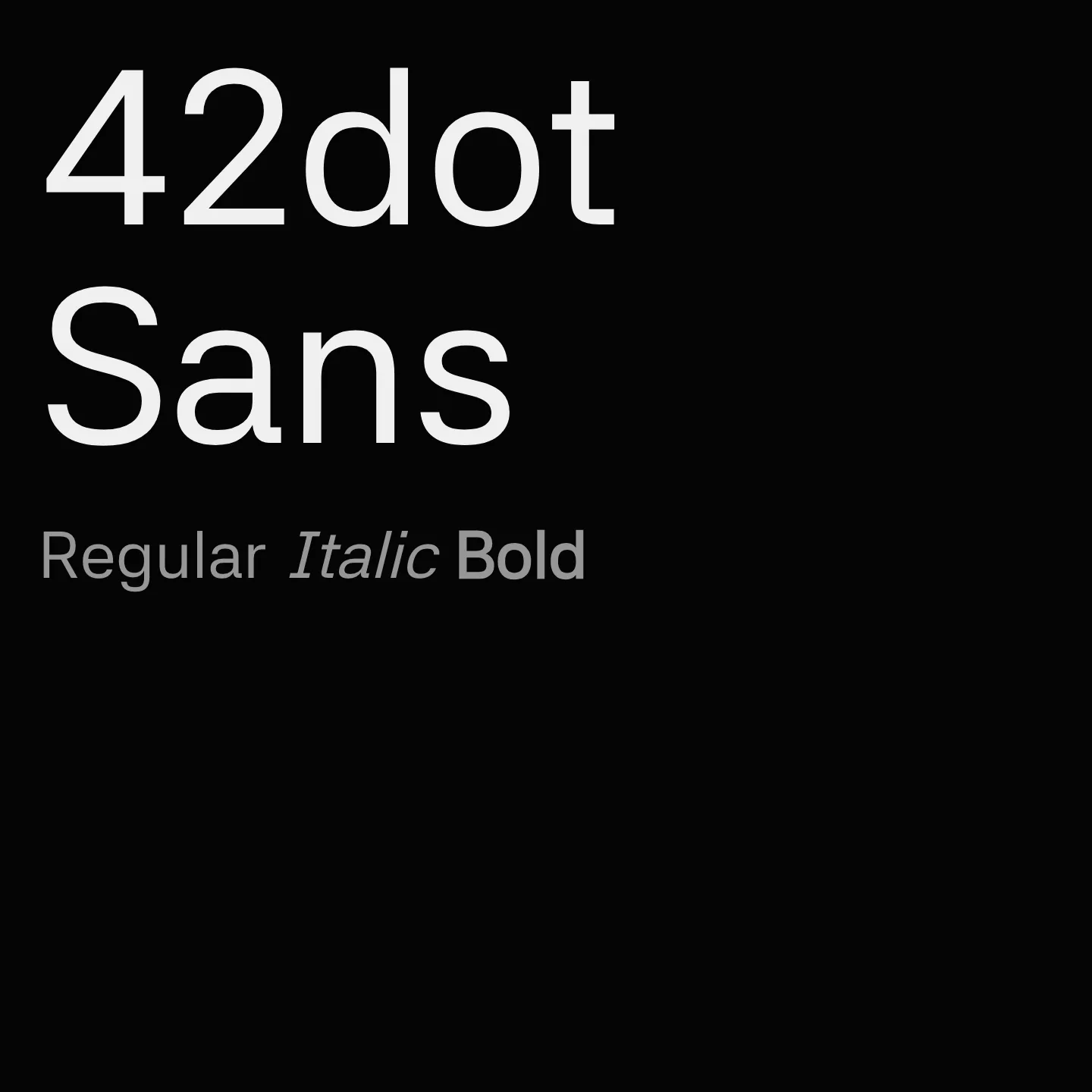42dot Sans