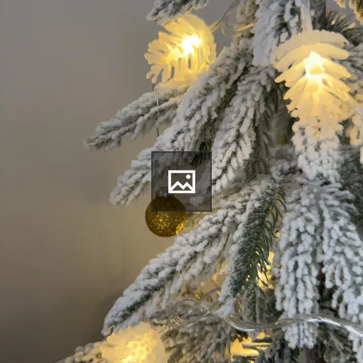 Pine cone with Christmas lights